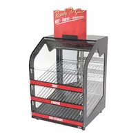 Digitally Controlled Heated Display Merchandiser: For Burritos/Cookies/Pizza/Sandwiches, 3 Shelves (MPN 00891-001)