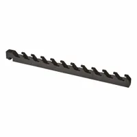 Vertical wall upright from the Elevation series, designed for mounting shelving systems to walls in industrial storage environments. Includes traverses for structural support. Color: Black. Depth: 30 in, Length: 75 in