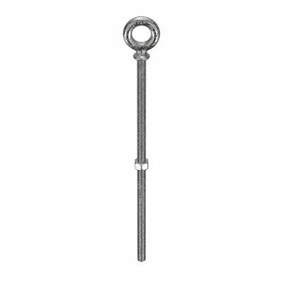 KEN FORGING Machinery Eye Bolt: With Shoulder, 316, Stainless Steel, Plain, 3/8"-16 Thread Size - Machinery Eye Bolts with Shoulder