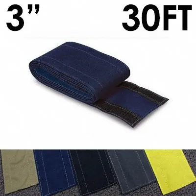 ELECTRIDUCT Cable protector: 3 in Overall Wd, 30 ft Lg, Nylon - Fabric Hook-and-Loop Cable Floor Covers