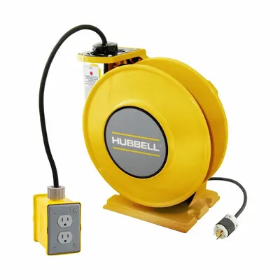 HUBBELL WIRING DEVICE-KELLEMS Self-Retracting Cord Reel - Self-Retracting Cord Reels