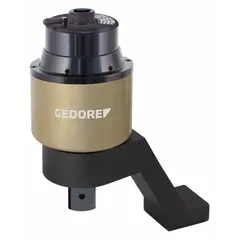 Mountable torque multiplier with a 3/4 in input square drive and 1 1/2 in male output square drive. Rated for 305 ft-lb maximum input. Used in high-torque bolting applications such as industrial maintenance and heavy equipment assembly.