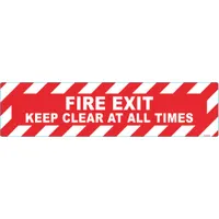 Anti-Slip Floor Sign: Vinyl, Adhesive Sign Mounting, 6 in x 24 in Nominal Sign Size, 0.012 in Thick (MPN FS-624-906)