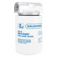 This replacement fuel filter from the Series 570 removes water and particulate from fuel systems. It features a polymer body and a maximum flow rate of 12 gpm. Compatible with model 570-3/4, it is used in fuel transfer and storage applications to protect downstream equipment.