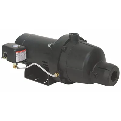 Dayton Shallow Well Jet Pump: 1 1/2 hp HP, Single Phase, 115/230V AC, Ejector Included - Shallow-Well Jet Pumps
