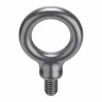 Machinery Eye Bolt: With Shoulder, Steel, Plain, 3/8"-16 Thread Size, 2 1/2 in Thread Lg (MPN K2023-B)