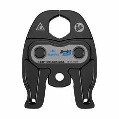 Forged steel press jaw for use with ZoomLock® MAX fittings on 1-1/8 in pipe. Designed for MILWAUKEE compact press tools in HVAC and refrigeration piping applications.