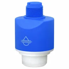Noncontact FMCW radar level sensor operating at 80 GHz with 30V DC power. Accuracy of +/-5 mm. Viton gasket material. No display. Used for continuous level measurement of liquids and solids in industrial tanks and vessels.
