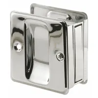 PRIME-LINE Combination Tray and Edge Pull: Unthreaded Holes, Brass, Silver, Tray/Lever (MPN N 7085)