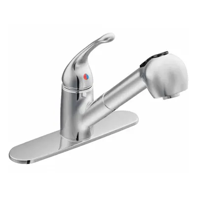 CFG Pull Out Kitchen Faucet: Capstone, Brass, Single-Post, Deck, 1 Mounting Holes - Single-Post Kitchen Faucets