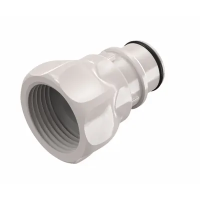 CPC Quick Connection Coupling: Straight, 3/4 in Pipe Size, Quick-Disconnect Coupler x GHT - Polysulfone Quick-Disconnect Tube Fittings