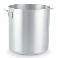 VOLLRATH Stock Pot: 16 qt Capacity, Aluminum, 4.9 mm Gauge, NSF Certified, Riveted Handle (MPN 7304)