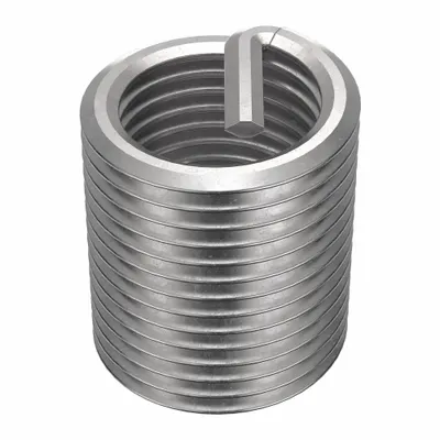 HELI-COIL Helical Insert: Tanged Tang Style, Free-Running, 1/2"-20 Thread Size, Plain - Free-Running Tanged Helical Inserts