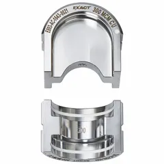 Replacement U style crimping die set for use with the MILWAUKEE 2779-22 tool. Designed for crimping 300 kcmil electrical wire and cable. Includes two sizes, white finish.
