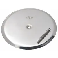 JAY R. SMITH MFG. CO Cover: 7 in Overall Dia, 1/4 in Overall Ht, Stainless Steel, Satin, Silver (MPN 4710-07)