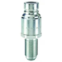 PARKER Hydraulic Quick Connect Hose Coupling: 3/8 in Coupling Size, Steel, 22.71 lpm Max. Flow Rate (MPN FEM-372-8BMF)