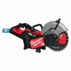This cordless handheld concrete saw is designed for wet cutting of concrete, masonry, and stone. It accepts a 14 in blade and delivers a maximum blade speed of 5,370 RPM, achieving a maximum cutting depth of 14 ft. The bare-tool unit is suitable for construction and demolition applications requiring deep, dust-controlled cuts.