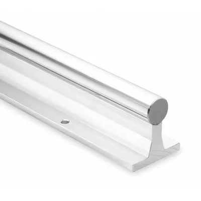 THOMSON SRA20L48 Pre-Drilled Linear Shaft Assembly, 1 1/4 in Dia, 48 in L, Steel - Linear Support Rail & Shaft Assemblies