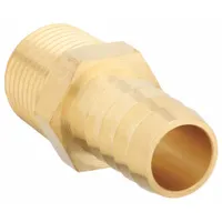 APPROVED VENDOR Barbed Hose Fitting: For 5/8 in Hose I.D., Hose Barb x NPT, Male x Male, Hex, Rigid (MPN 6AFL4)