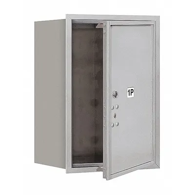 SALSBURY INDUSTRIES Mailbox: 4C, 1 Doors, Horizontal, 23 7/8 in H x 17 in W x 16 1/2 in D, Recessed Mounting - Single-Unit Mailboxes
