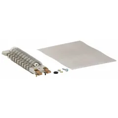 Replacement heating element for heat guns, rated at 400°F. Measures 2 inches in overall length and 2 inches in overall width. Used to restore heat output for applications such as shrinking tubing, drying, and paint stripping.
