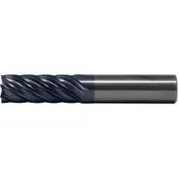 Carbide square end mill with AP/MAX coating, 7 flutes, 1/2" mill diameter, 1" length of cut, and 3" overall length. Designed for fast cutting of stainless steel and super alloys in industrial milling applications