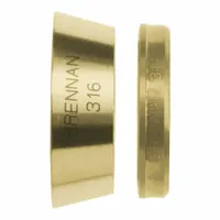 This double-ferrule brass compression fitting is designed for 5/8 in OD tubing, providing a leak-tight seal in fluid systems. It is clean and bagged for immediate use in instrumentation, hydraulic, and pneumatic lines. Compatible with Let-Lok fitting brands