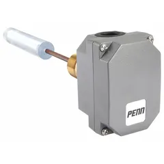 This continuous float liquid level sensor is designed for chlorinated water and nonhazardous liquids. It features a brass stem, polycarbonate float, rod probe type, NPT connection, and vertical mounting. FCC compliant. Suitable for tank level monitoring in water treatment and chemical processing applications.