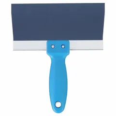 This extra-flexible taping knife is designed for spreading joint compound and smoothing tape during drywall finishing. The carbon steel blade provides flexibility for applying thin, even coats on flat surfaces and corners. The polypropylene handle offers a comfortable grip. Suitable for construction and renovation projects.