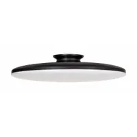 LED Flush Mount: 19 in Dia, Black, 4 1/2 in Ht, 2,900 lm, 3000K/3500K/4000K, 35 W, 120V AC, Skye (MPN SKYF19LAJD1BK)