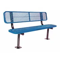 ULTRASITE Outdoor Bench: Extra Heavy-Duty, 72 in Overall Lg, 35 1/4 in Overall Ht, Black, Black (MPN 940SM-V6-BLACK)