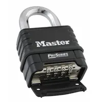 MASTER LOCK Combination Padlock: Scrolling Combo, Black, Zinc Die-Cast, Std Shackle (MPN 1178D)