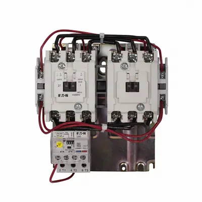 EATON Magnetic Motor Starter: Reversing, 3 Poles, NEMA Size 1, 27 A - Reversing Starters with Electronic Overloads