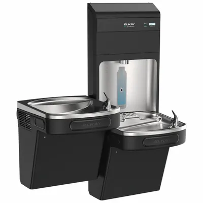 ELKAY LZSTL8WSBPRO-FLP4 On-Wall Two-Level Drinking Fountain with - On-Wall Two-Level Drinking Fountains with Bottle Fillers