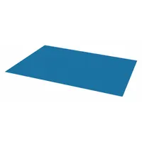This magnetic tool storage sheet is made of vinyl with a vinyl-coated finish in blue. It measures 24 inches by 18 inches by 1/32 inch. Designed for use on pegboards or metal surfaces, it holds ferrous tools such as wrenches and sockets to keep workstations organized