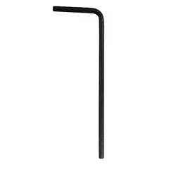 L-shaped hex key with 1/16 in SAE tip size, long length, made of alloy steel with black oxide finish. Features two tips for driving hex socket screws and bolts in assembly, maintenance, and repair tasks.