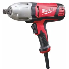 This corded impact wrench delivers 380 ft-lb of fastening torque and 380 ft-lb of breakaway torque, powered by a 7 A current. The 3/4"-drive anvil is suited for heavy-duty fastening and loosening of bolts and nuts in automotive, industrial maintenance, and construction applications.