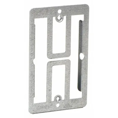 NVENT CADDY Communication Mounting Bracket: Steel, Silver, For 1 Gangs - Mounting Accessories for Electrical Boxes