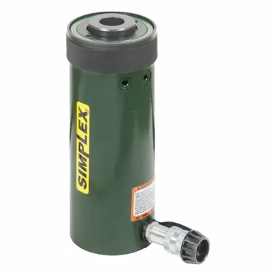 SIMPLEX Hollow Cylinder: 30 ton Nominal Capacity, 6 1/8 in Nominal Stroke Lg, 1.31 in - General Purpose Hollow Rams