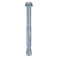 Steel wedge anchor with 18 mm diameter and M12 thread size, zinc plated finish. Used for fastening into solid base materials such as concrete or masonry. Supplied in a 20-pack