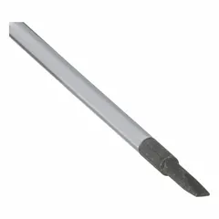 Precision slotted screwdriver with a 1/16 in tip for turning slotted screws in electronics, small appliances, and precision assembly. Standard length with 6 1/4 in overall length. Cushion grip for comfortable handling.