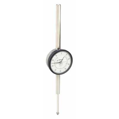 MITUTOYO Dial Indicator - Lug Back: 0 in to 2 in, Inch, Plunger, 0.001 in Accuracy - Continuous Reading Back Lug Dial Indicators