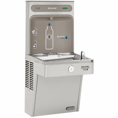 ELKAY VRCGRN8WSK On-Wall Single Drinking Fountain with Bottle Filler - On-Wall Single Drinking Fountains with Bottle Fillers
