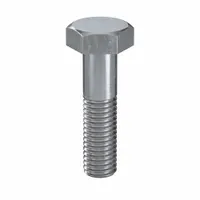 Hex Head Cap Screw: Steel, Class 8.8, Zinc Plated, M10, Metric, 40 mm lg, Partially Threaded, 50 PK (MPN HX08100400-050P1)