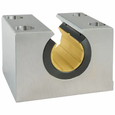 THOMSON PLBM20OPN Open Pillow Block Linear Plain Bearing - Open Low-Load & Low-Speed Pillow Block Linear Plain Bearings