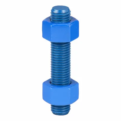 USA FASTENER Fully Threaded Stud: 7/8"-9 Thread Size, Steel, Grade B7, PTFE Coated, 5 in Lg - PTFE-Coated Fully-Threaded Rods & Studs