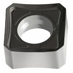 Square indexable milling insert for face and shoulder milling operations on steel and cast iron. Grade WKP25S with F57 geometry supports medium to roughing cuts in industrial machining applications.