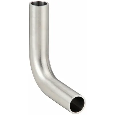 MAXPURE Sanitary Fitting Elbow: 88° Elbow, 3/4 in OD x 3/4 in OD Size, Weld - 316 Stainless Steel Sanitary Tube Fittings