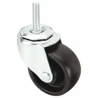 APPROVED VENDOR Stem Caster: Swivel, 3 in Wheel Dia., 1 in Wheel Wd, Polyolefin, 1 1/2 in Stem Lg