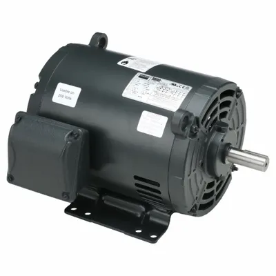 Dayton General Purpose Motor: Rigid Base Mount, Open Drip Proof, 2 hp, 230/460V AC - Rigid Base 3-Phase General Purpose AC Motors